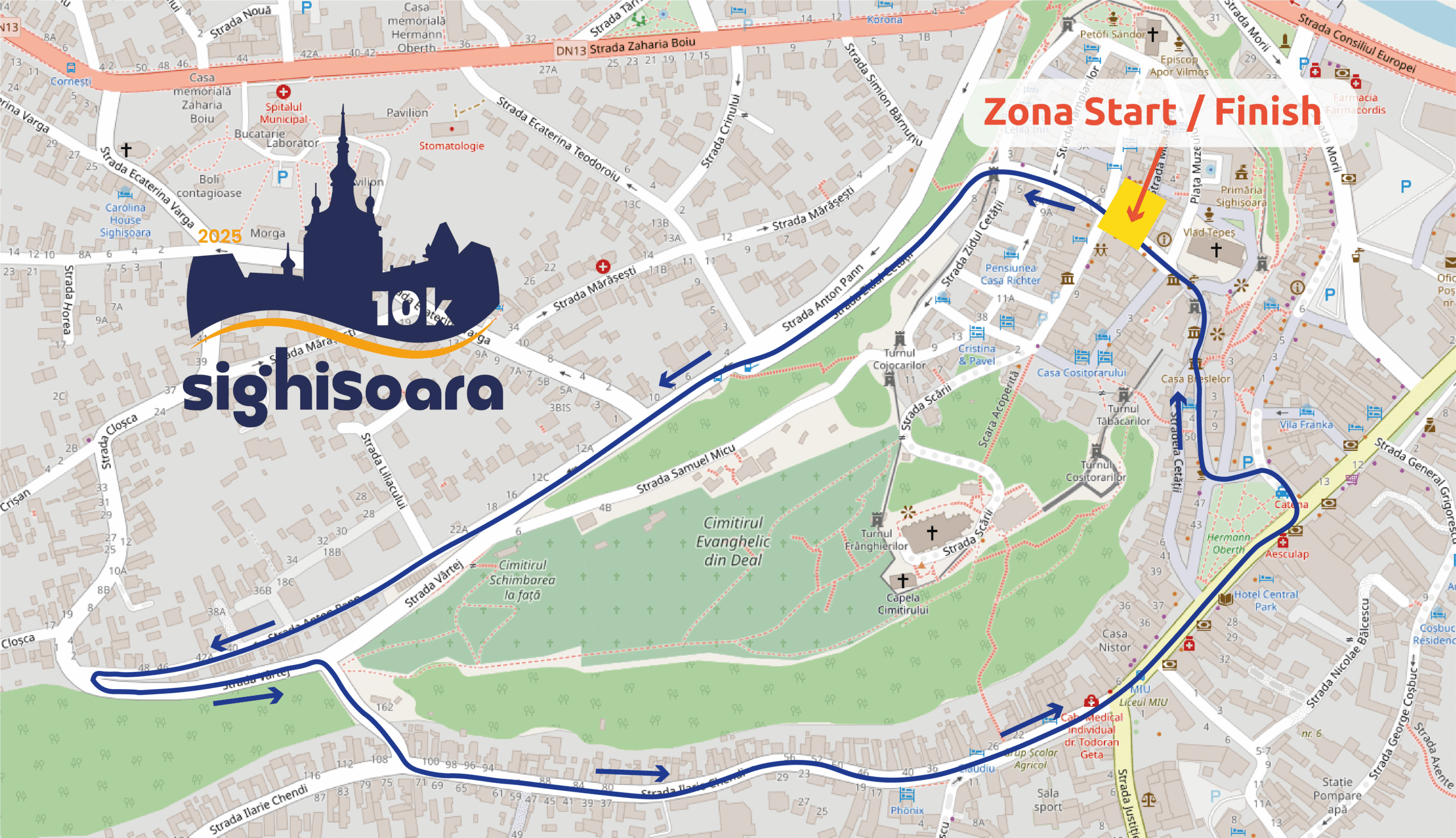 Sighișoara 10K (Aleargă prin istorie) 2026 - Descriere, locație,…
