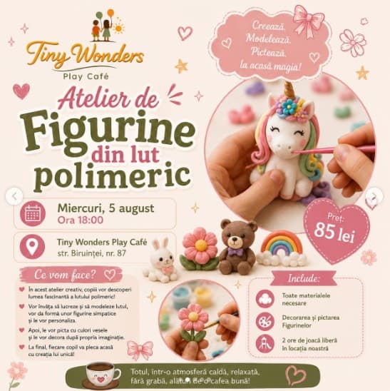 Atelier de Figurine din lut polimeric