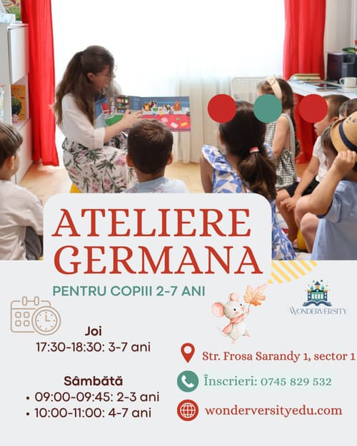 Atelier distractiv de limba germană (3-7 ani)