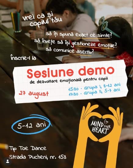 Sesiune demo de dezvoltare emoțională pentru copii