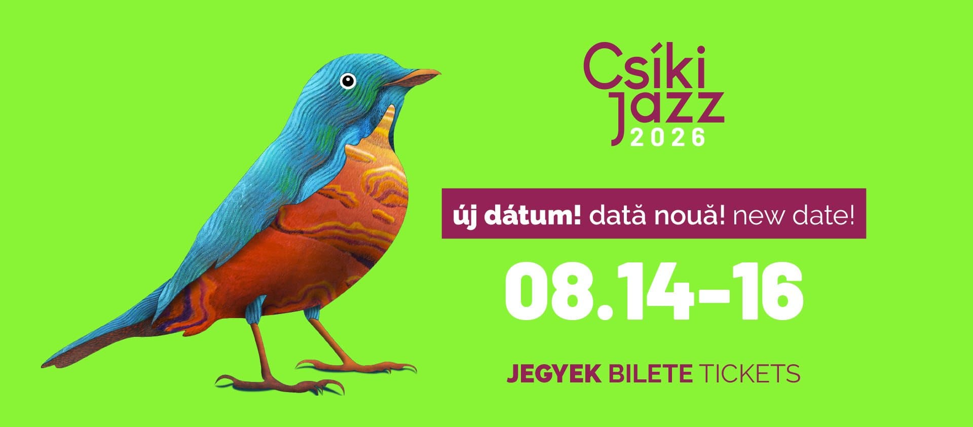 Csíki Jazz 2025, International Jazz Festival Miercurea Ciuc - 14-16 aug 2026