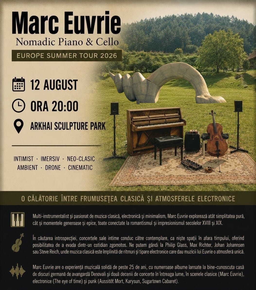 Marc Euvrie - Nomadic Piano & Cello - 12 aug 2026