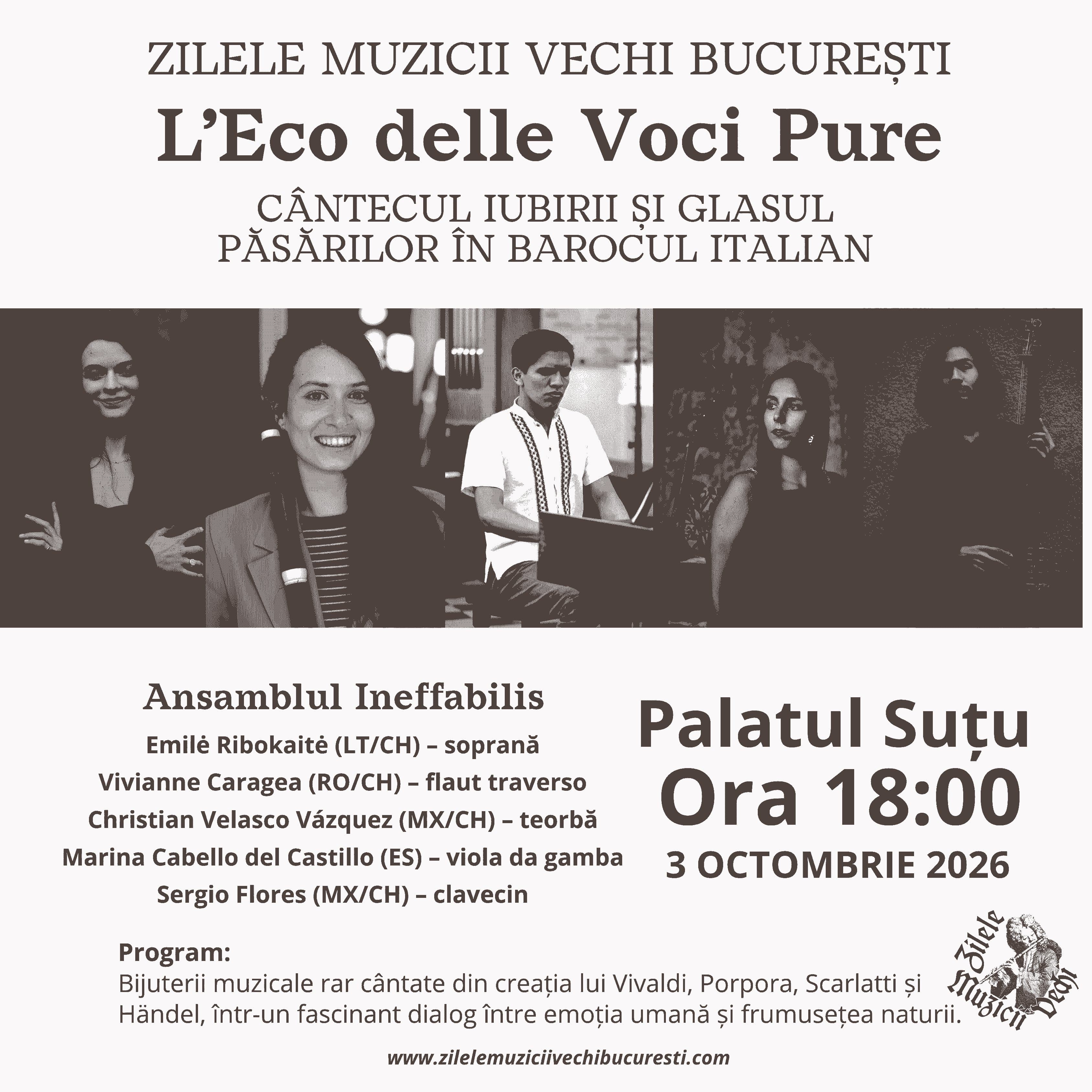 L'eco Delle Voci Pure - Ansamblul Ineffabilis - ZMVB 2026 - 03 oct 2026