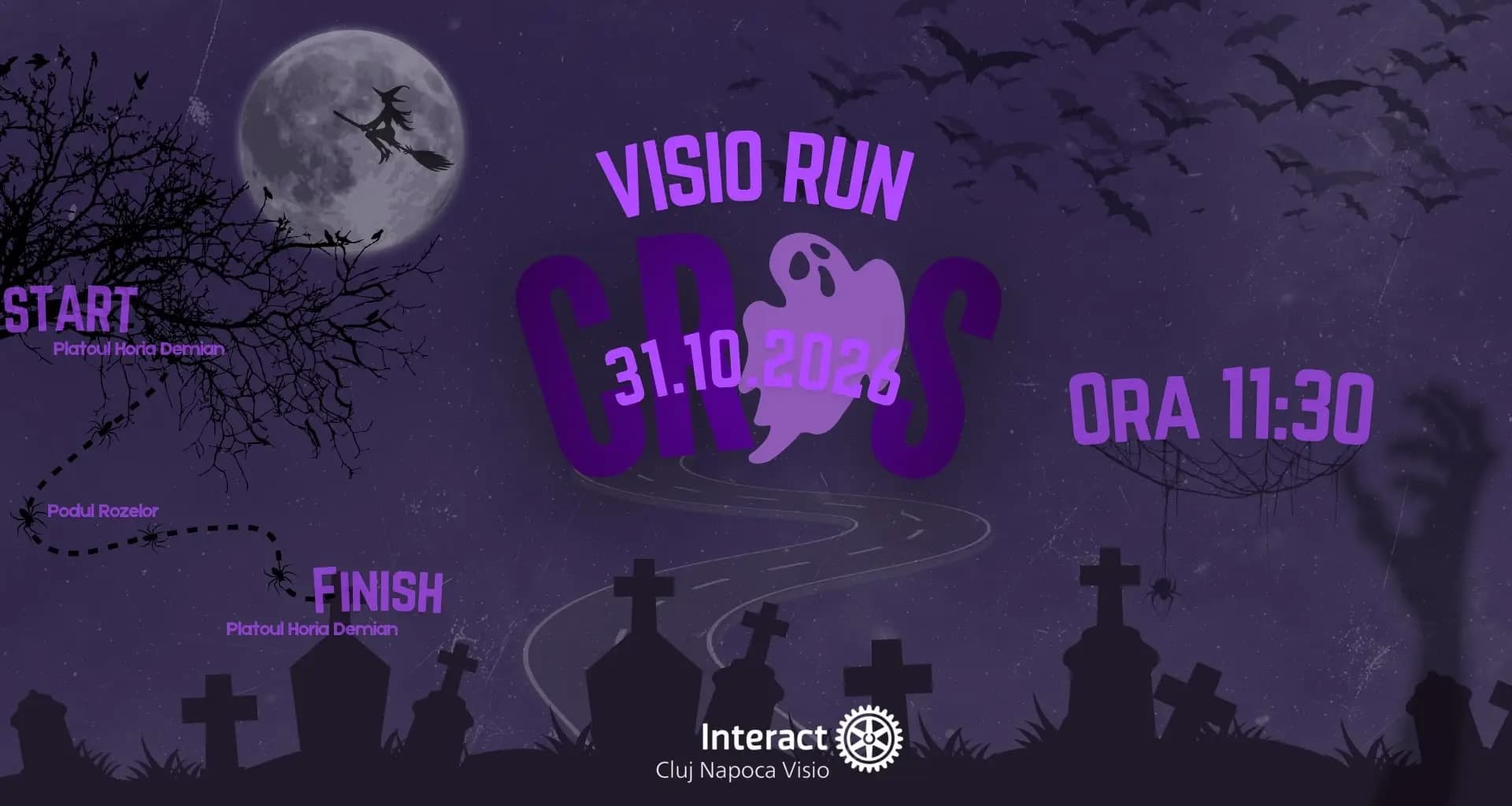 De Halloween, Clujul aleargă costumat: Visio Run te așteaptă pe 31 octombrie