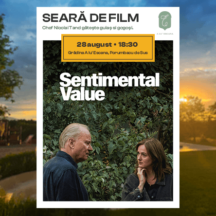 Porumbacool Prezinta: SENTIMENTAL VALUE - Seară de film în aer liber