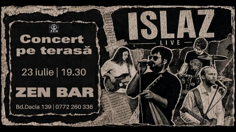 Trupa Islaz live pe terasa Zen Bar