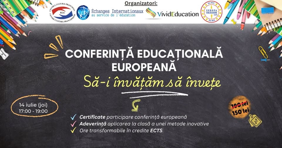 Conferință europeană online „Să-i învățăm să învețe”