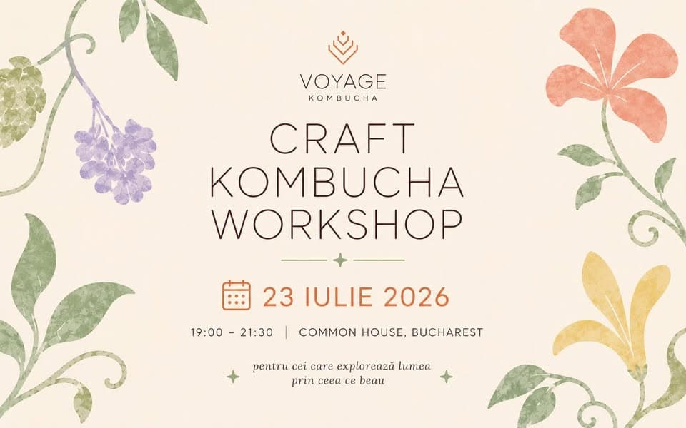 Craft Kombucha Workshop – Fă-ți propria kombucha acasă