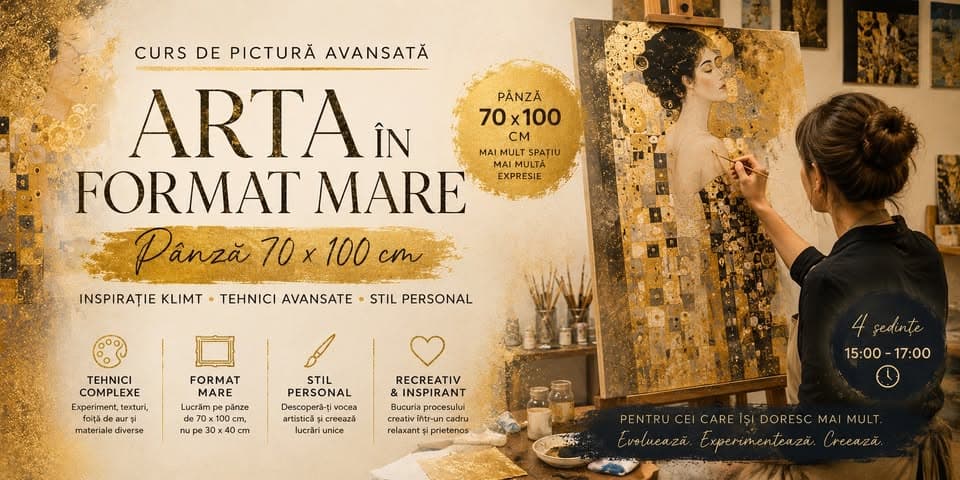 CURS DE PICTURĂ AVANSATĂ | CANVAS 70×100 CM