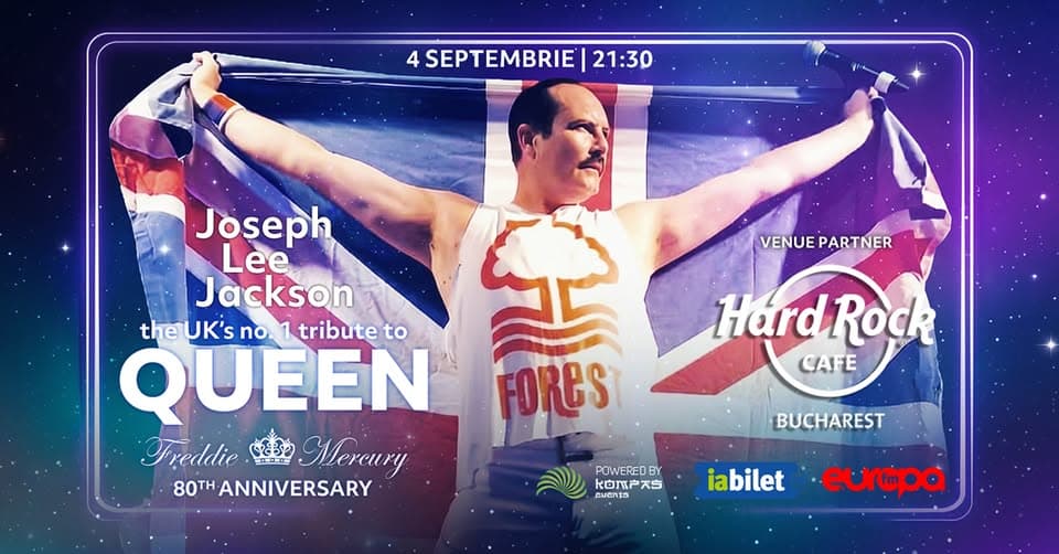 👑 „Freddie Mercury 80th Anniversary” – O seară legendară dedicată muzicii Queen la Hard Rock Cafe