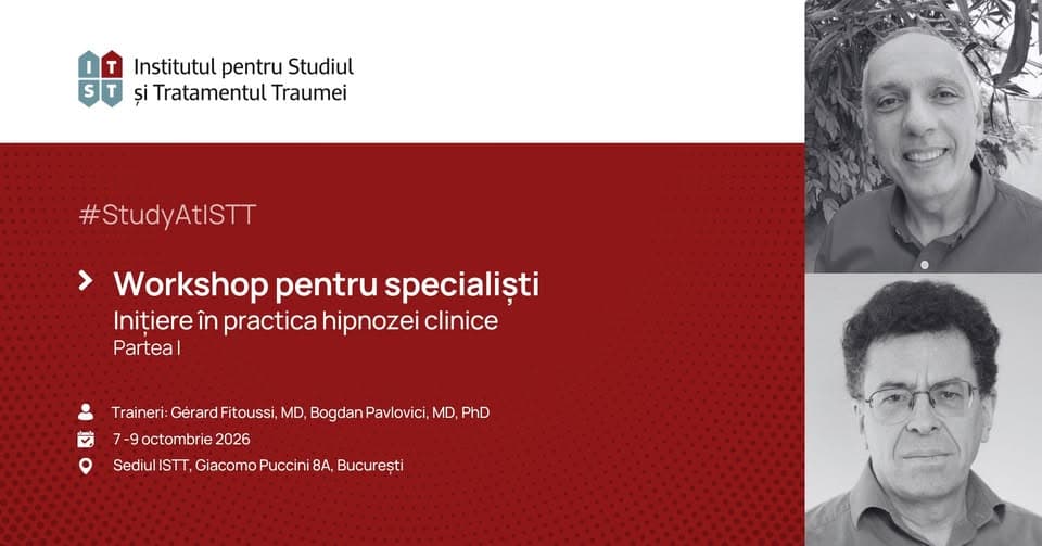 Workshop pentru specialiști | Inițiere în practica hipnozei clinice