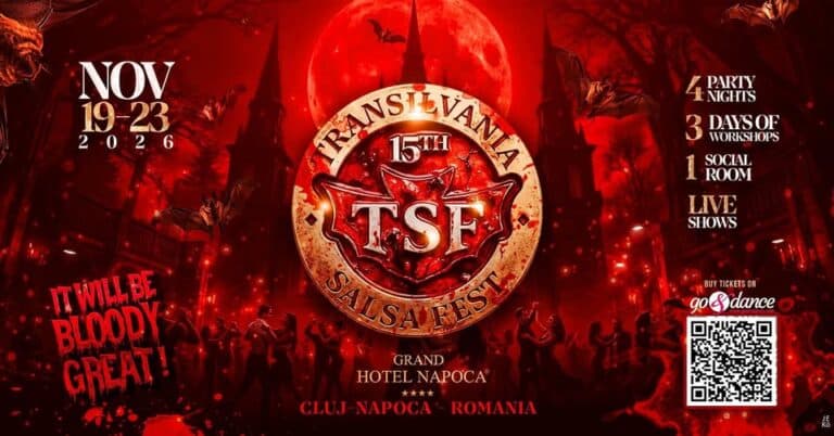 15th Transilvania Salsa Fest, 19-23 Nov 2026, Cluj-Napoca, Romania☆☆☆