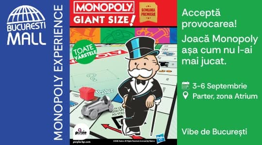 Acceptă provocarea Monopoly la București Mall!
