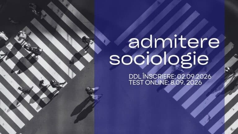 Înscriere ADMITERE Sociologie SNSPA 2026