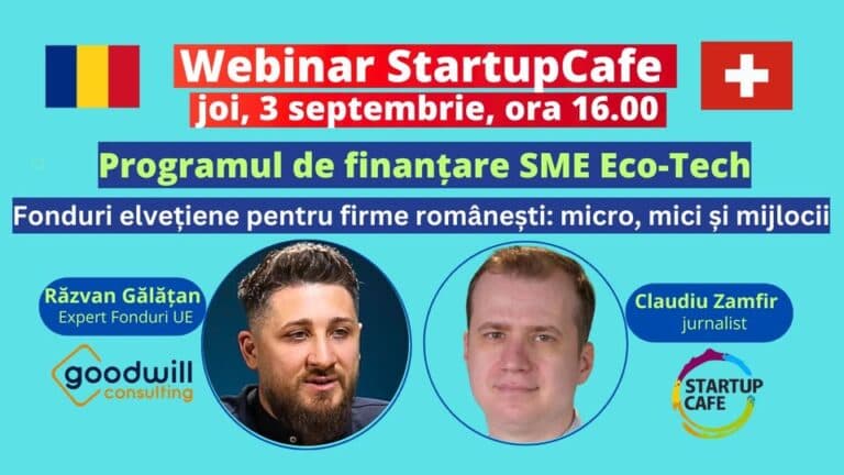 Fonduri elvețiene pentru firme românești-programul SME Eco-Tech 2026