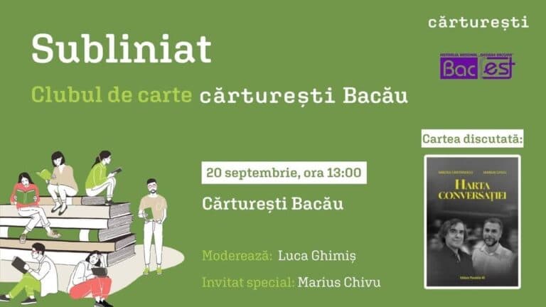 Cărțile Bac-Fest: Marius Chivu – Harta conversației