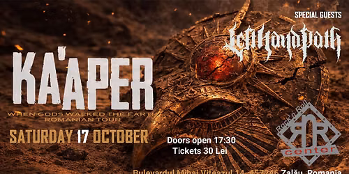 KA’APER live in Zalau w/ Left Hand Path | Rock n Roll Center | 17 October