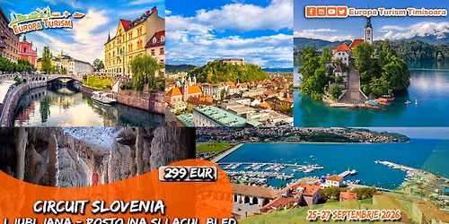 🚌 Toamna in Slovenia: Ljubljana • Postojna • Lacul Bled • 3 zile (25-27.09.2026) • 299Eur/loc