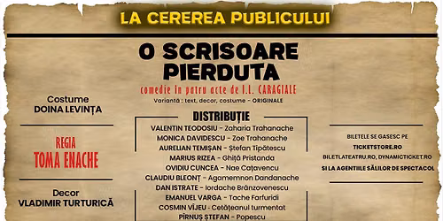 O scrisoare pierduta - Timisoara