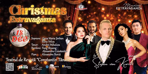 "CHRISTMAS EXTRAVAGANZA" – colinde şi cântece de iarnă de pretutindeni cu tenorul ŞTEFAN von KORCH