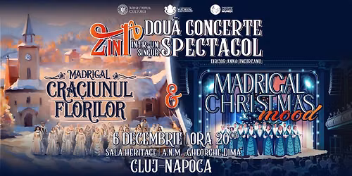CLUJ | MADRIGAL DE CRĂCIUN | 2 Concerte într-un singur Spectacol