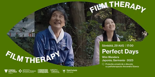 PERFECT DAYS – proiecție specială și discuție, la Film Therapy