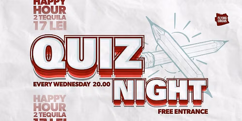 🧠 Quiz Night 🧠 Every Wednesday @ Flying Circus