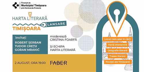 Lansăm Harta Literară a Timișoarei!