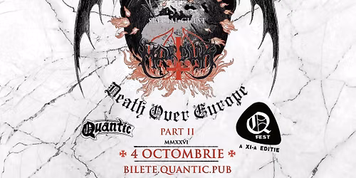 QFest – Ziua VII – MAYHEM | MARDUK || Death Over Europe Part II @ Quantic 4.10.2026
