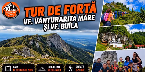 Tur de forță - Vf. Vânturarița Mare și Vf. Buila