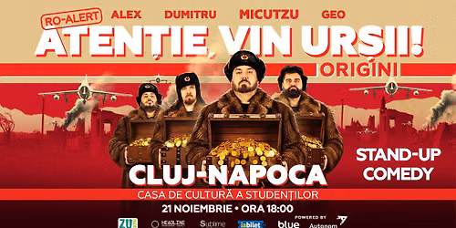 Stand-up Comedy cu Micutzu, Geo Adrian si George Dumitru - “Atentie, vin ursii!” - SAMB