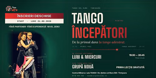 TANGO PENTRU ÎNCEPĂTORI - de la primul dans la tango adevărat