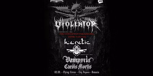 VIOLENTOR//Heretic/Wrathhammer/Vampyria Caedis Mortis live @Flying Circus