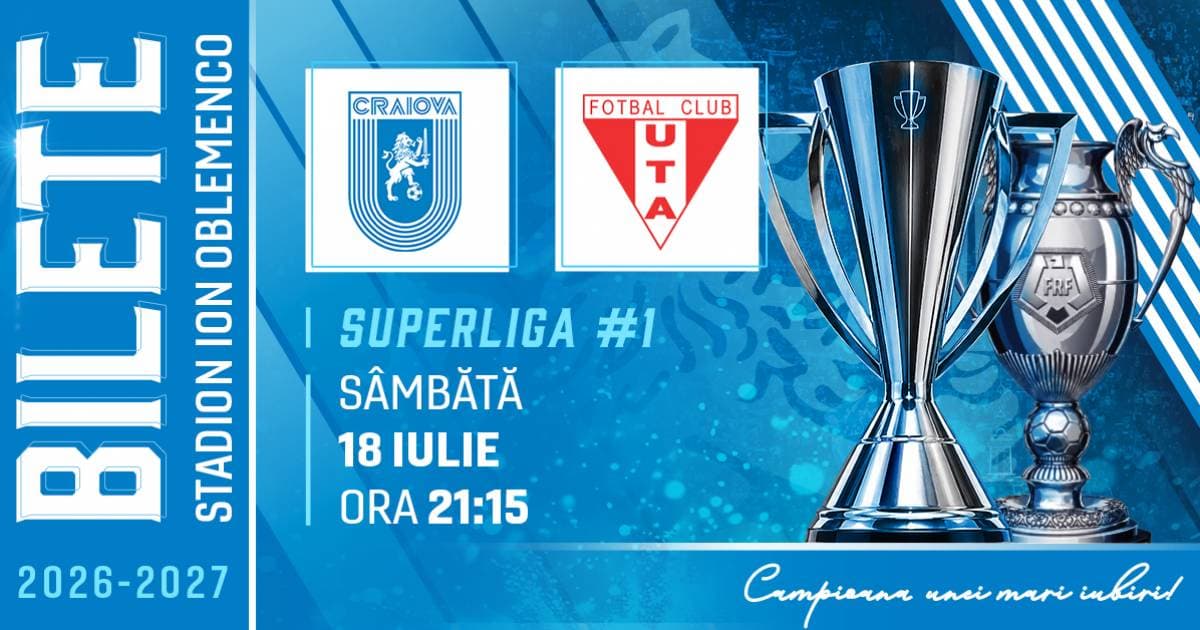Bilete UNIVERSITATEA CRAIOVA - UTA ARAD