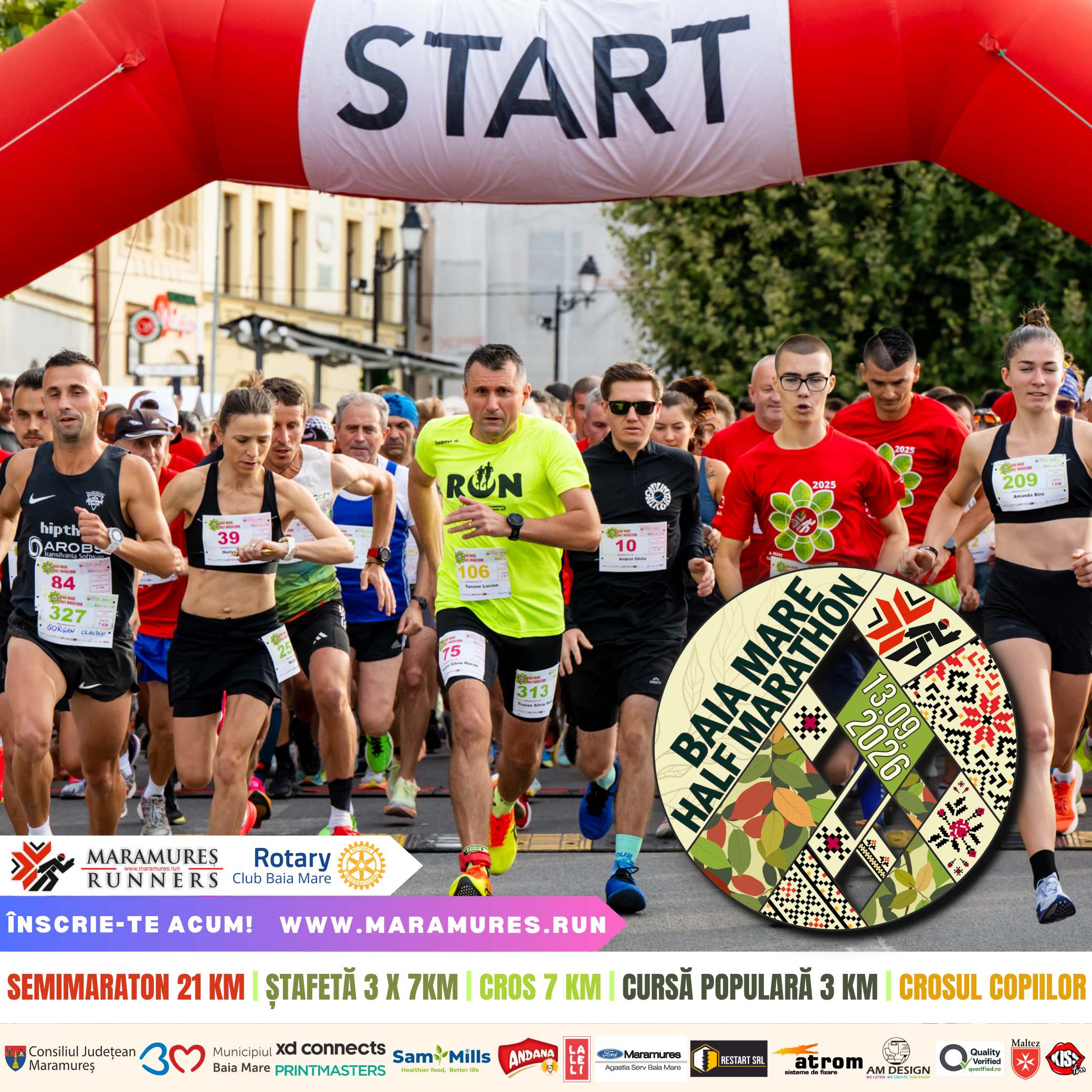Baia Mare Half Marathon 2026 - Descriere, locație, curse, trasee și…