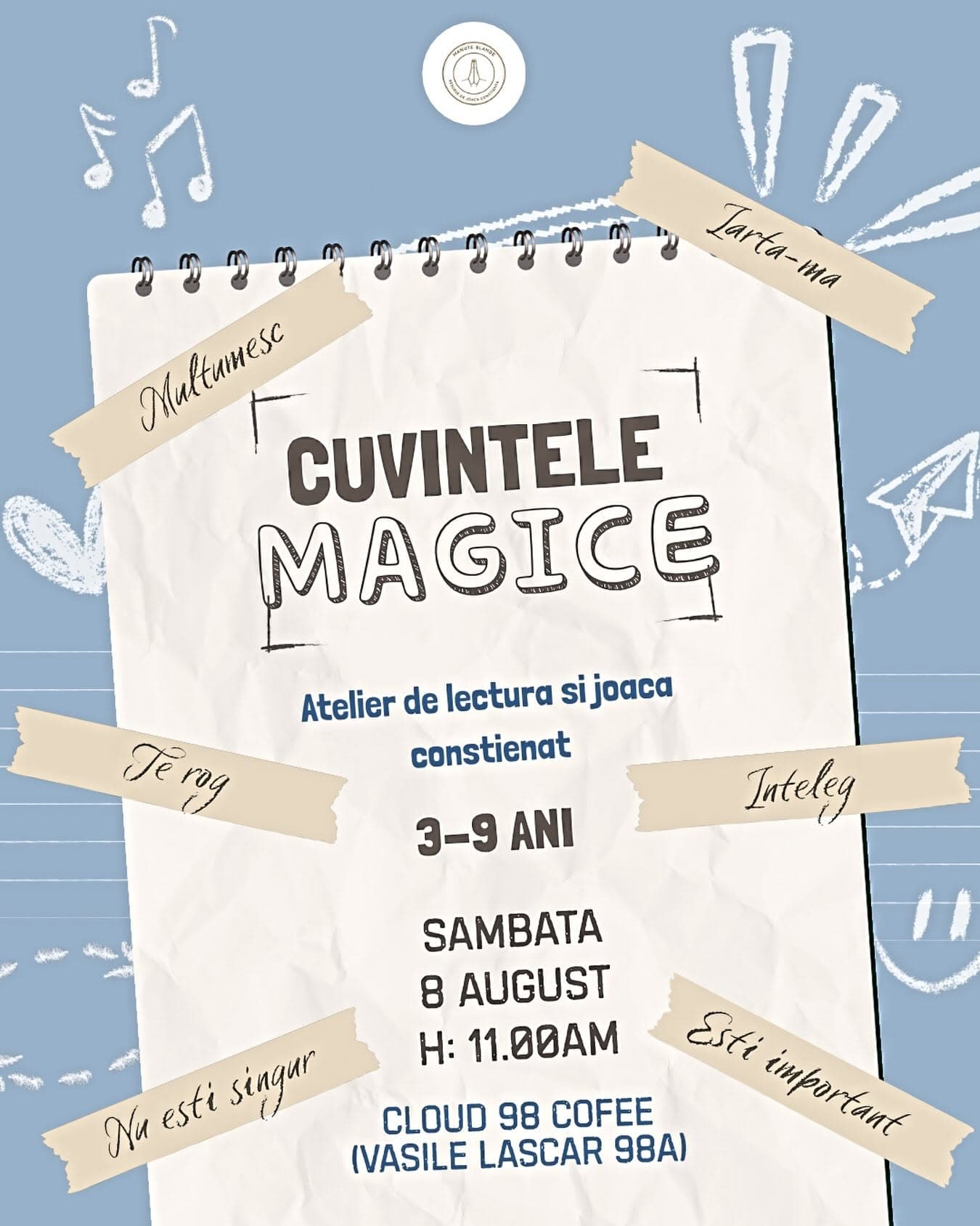 Cuvintele magice – Atelier de lectură și joacă conștientă