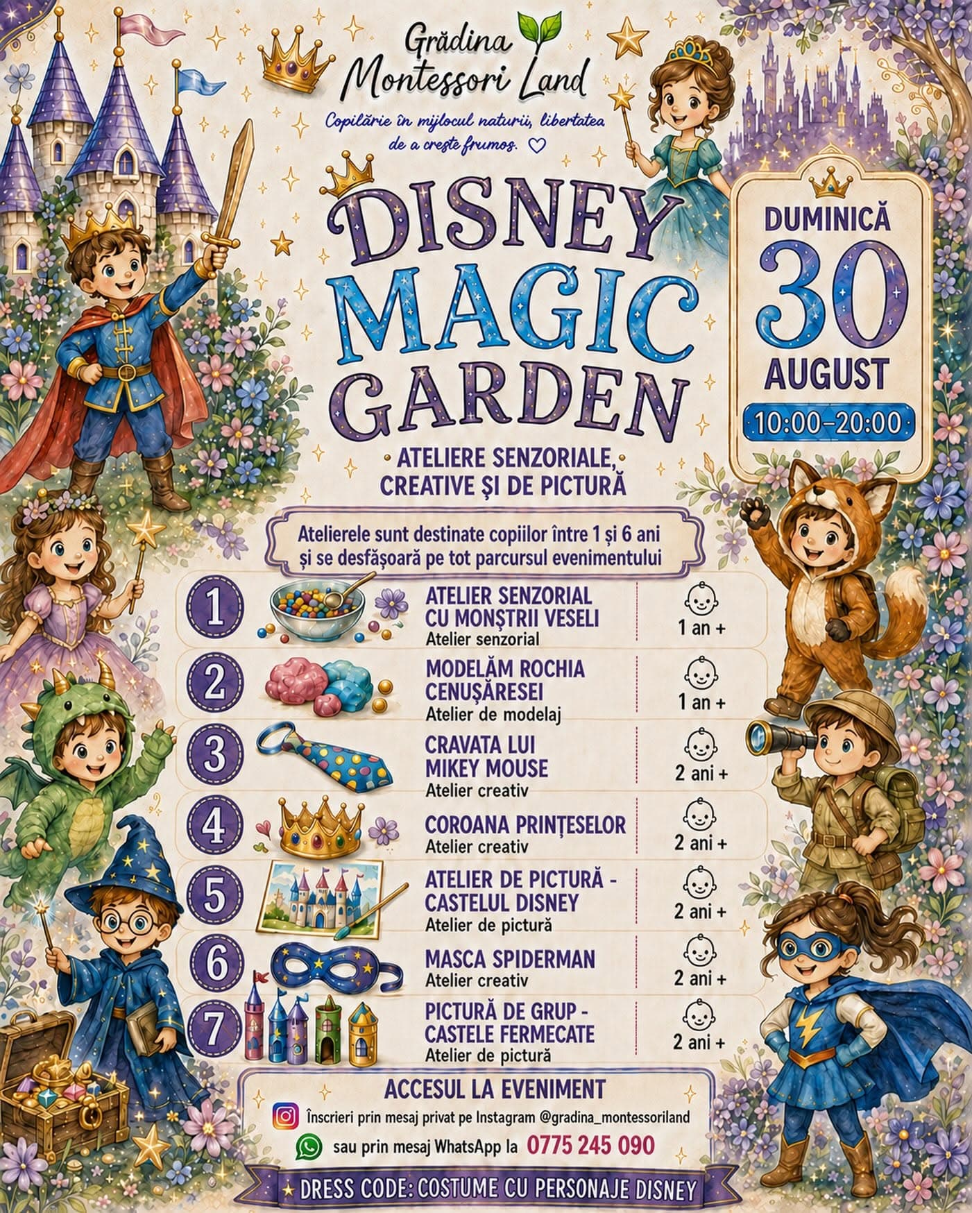Disney Magic Garden în grădina Montessori Land