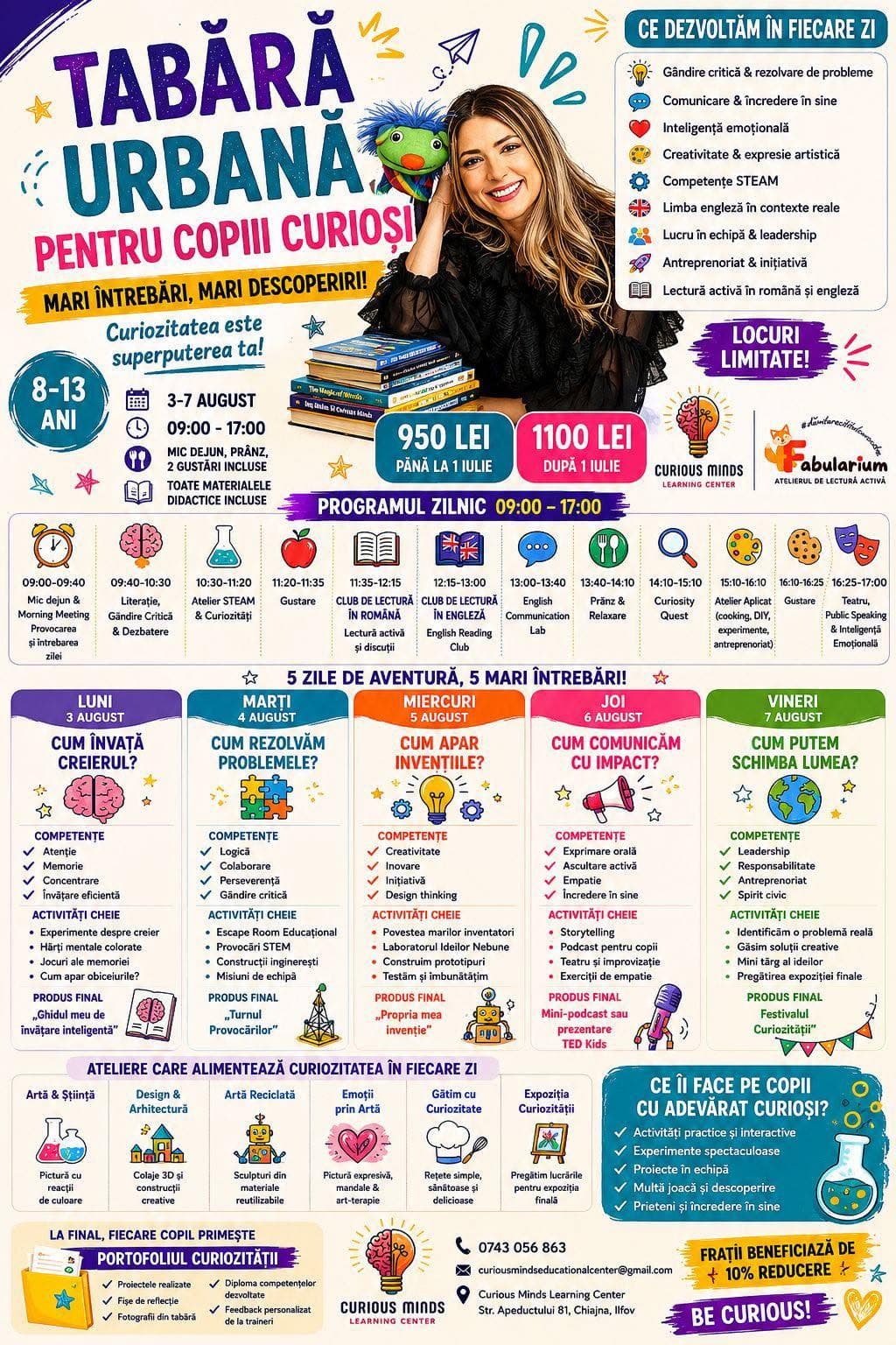 Tabăra Urbană pentru Copii Curioși