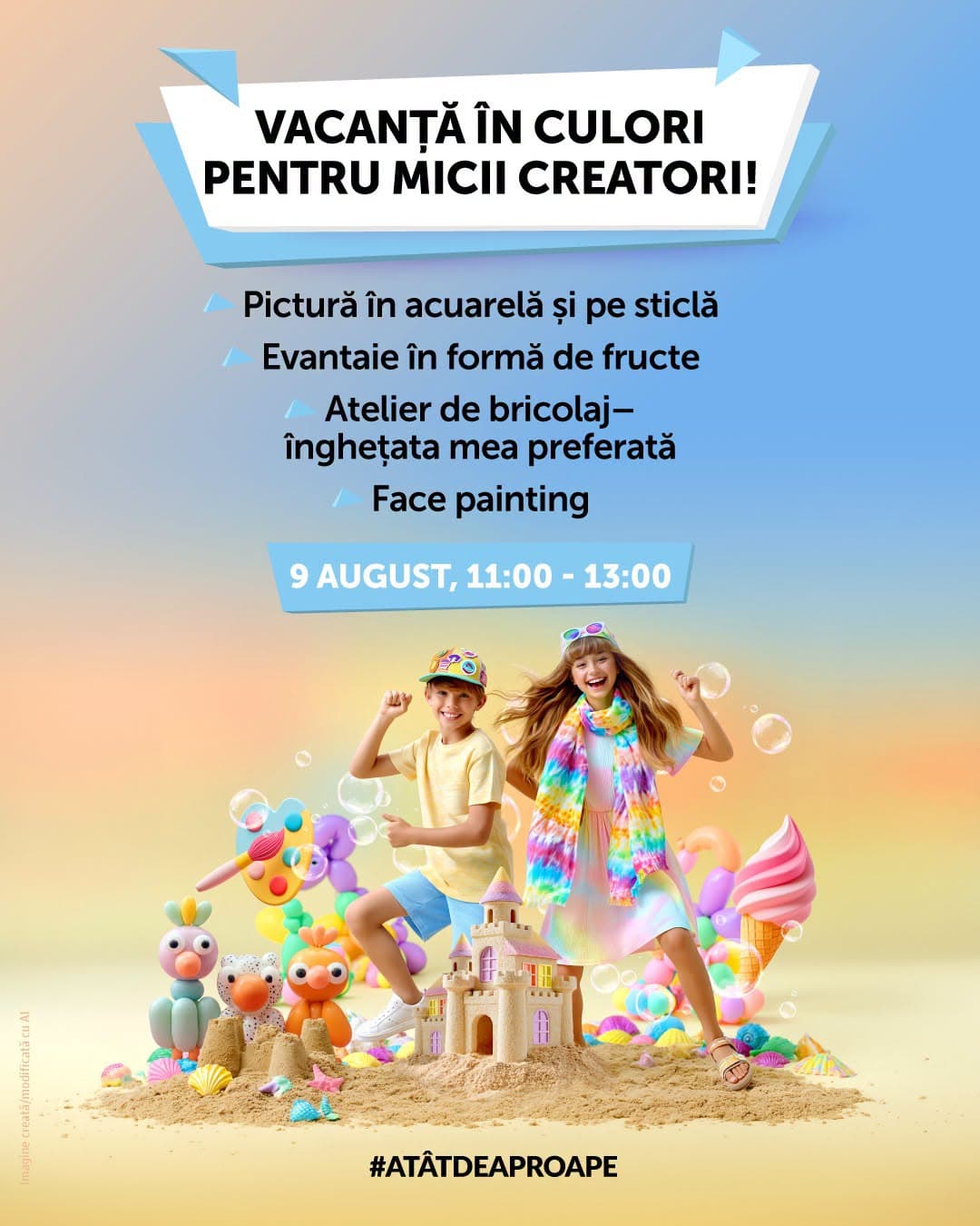 Vacanță în culori pentru micii creatori