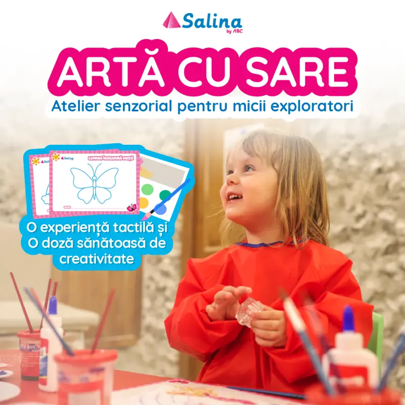 Atelier Senzorial de Artă cu Sare Junior (1-4 ani)