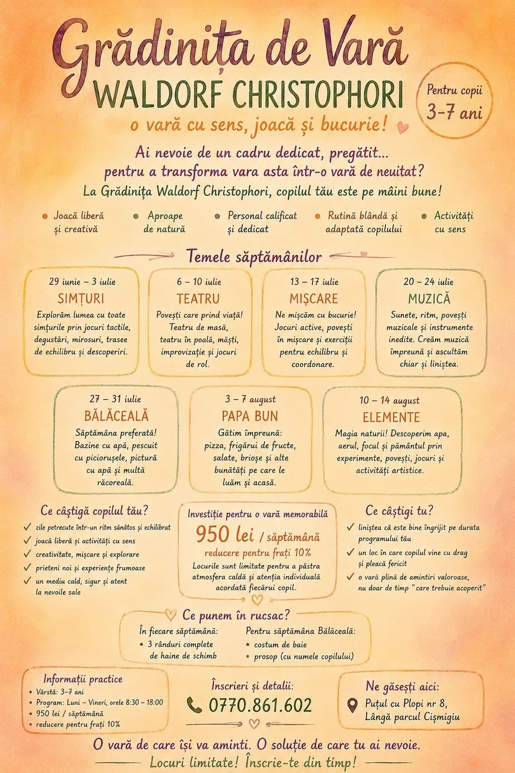 Grădiniță de vară: Papa bun