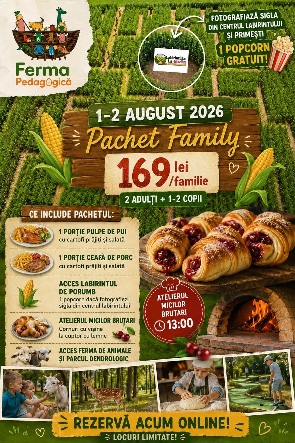 Weekend în familie la Ferma Pedagogică