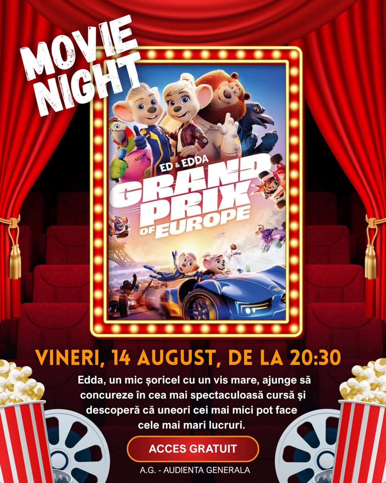 Film în aer liber: Grand Prix of Europe