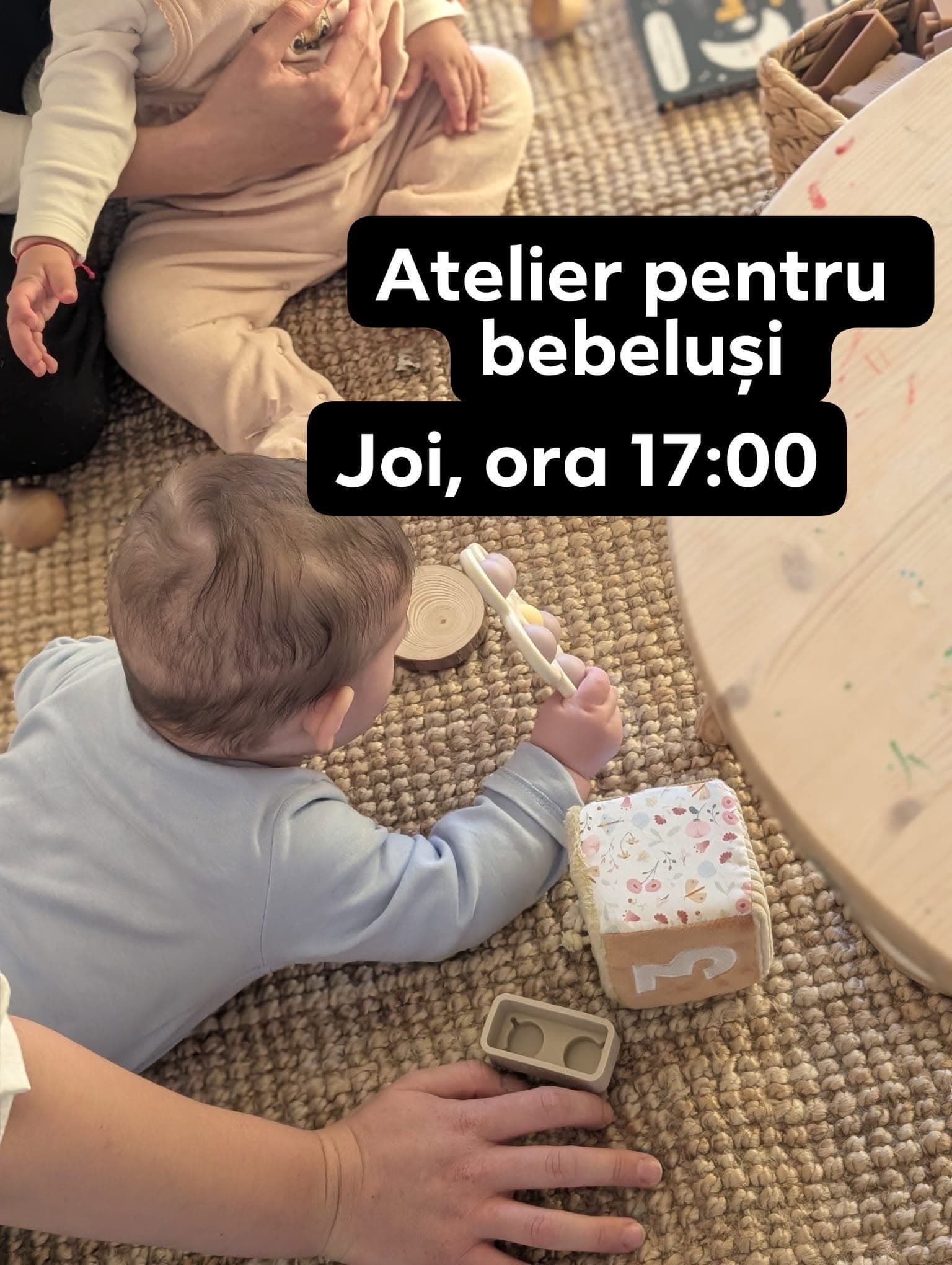 Atelier bebeluși – 0-12 luni – Explorare senzorială