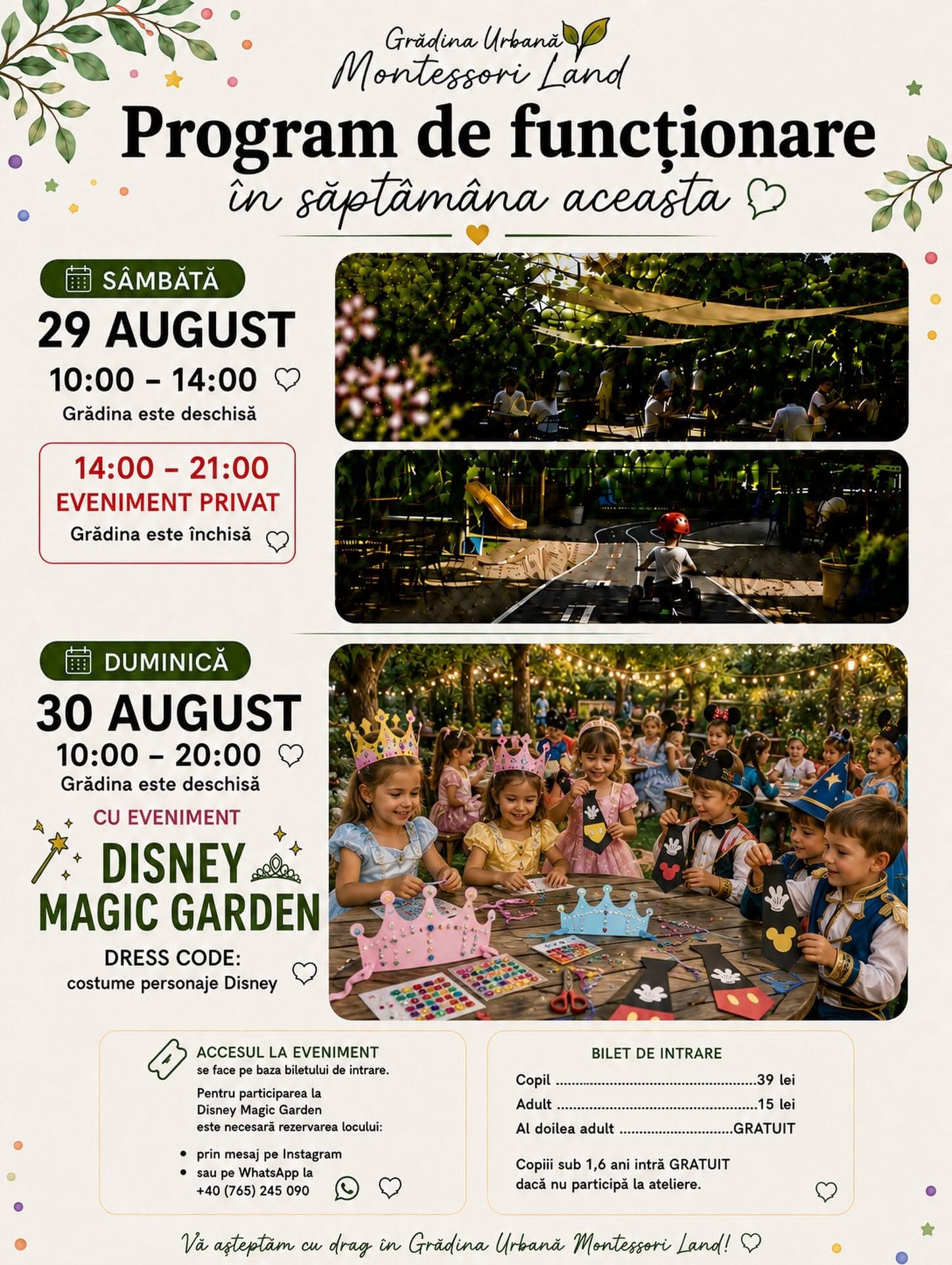 Vară Urbană în grădina Montessori Land