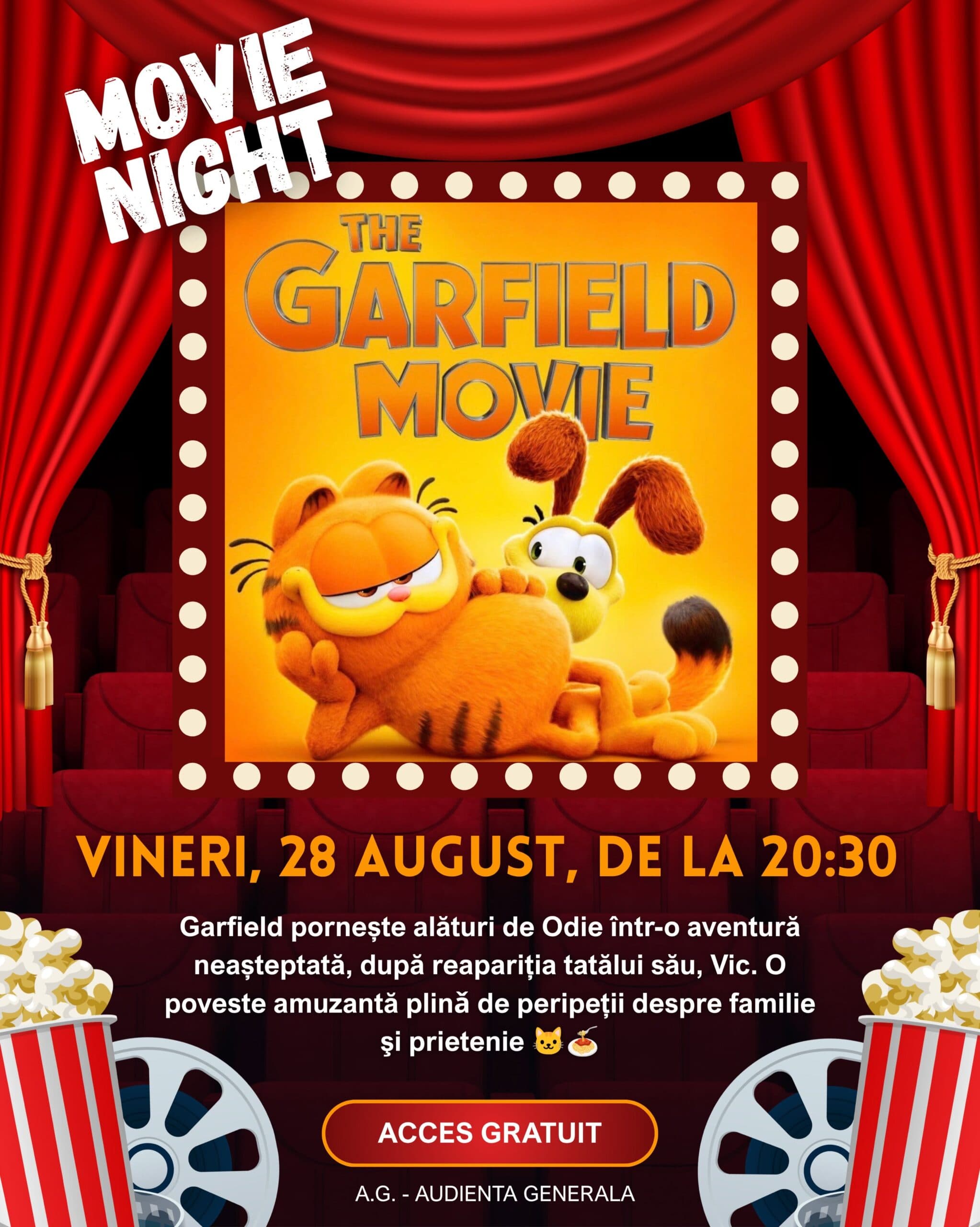 Film în aer liber: The Garfield Movie