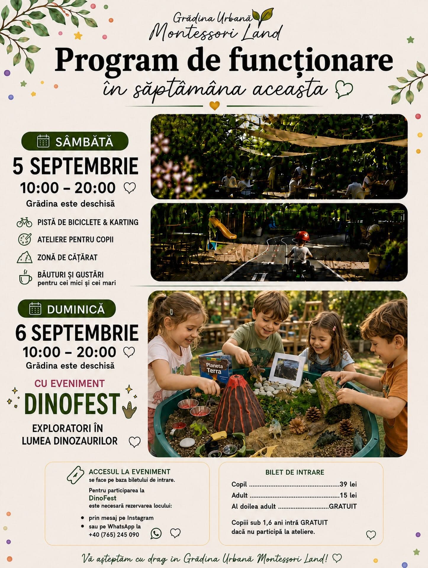 Vară Urbană în grădina Montessori Land