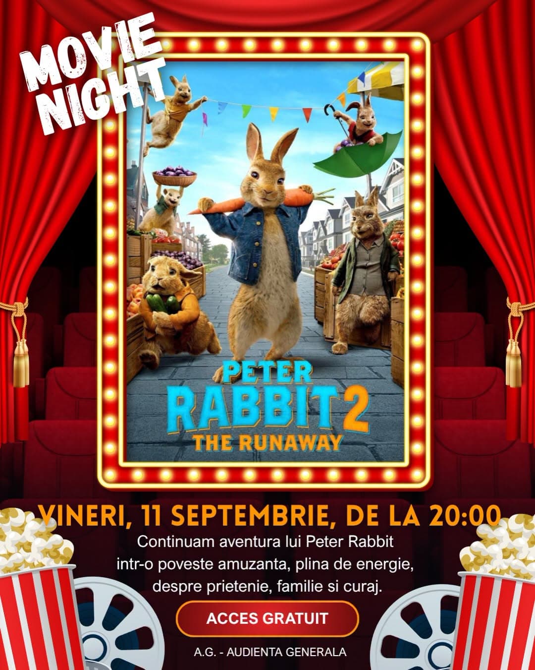 Film în aer liber: Peter Rabbit