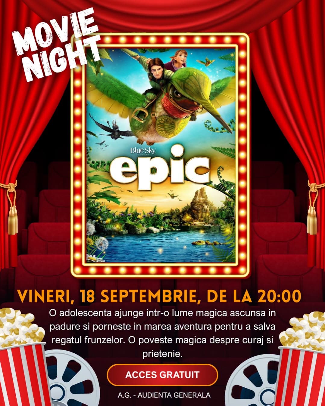 Film în aer liber: Epic
