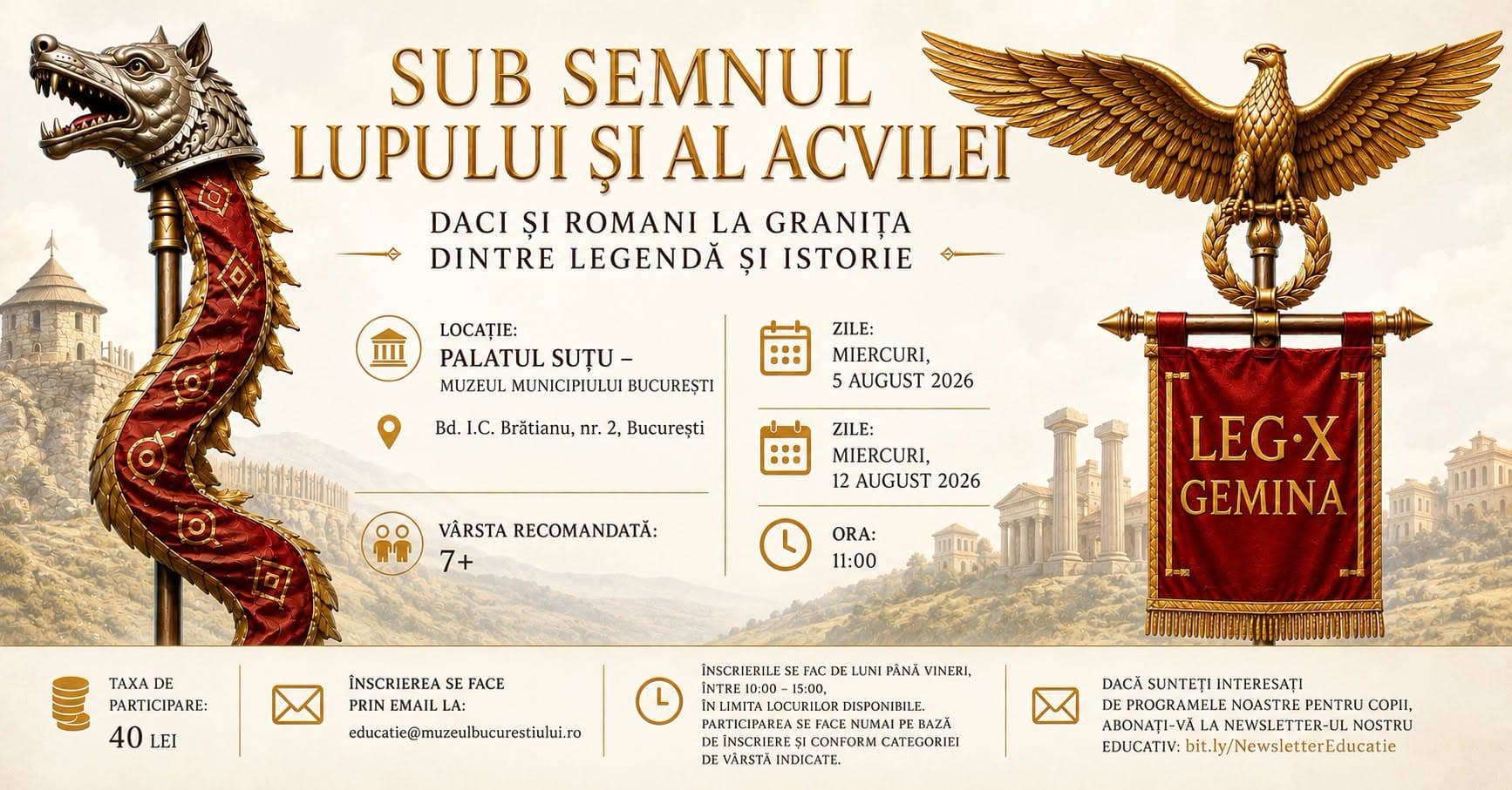 Școala de vară la MMB. Sub semnul lupului și al acvilei